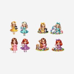 Пряник "Девочка с игрушкой" 