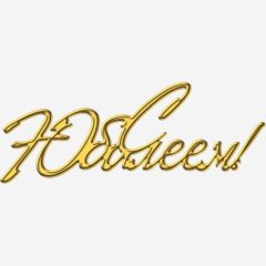 Топпер декоративный акриловый "С Юбилеем наклонный" Золото 12х6 см ТСК407		