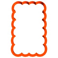 Вырубка пластиковая LUBIMOVA "Волнистая рамка" LC-00010314