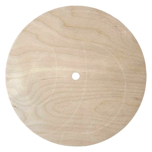 Подложка под торт деревянная с отверстием 6 мм 35 см 