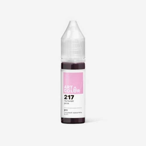 Краситель пищевой гелевый водорастворимый Art Color "Pro 217 Пыльная роза" 15 мл 