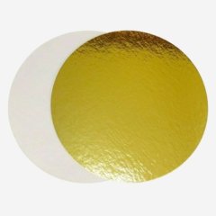 Подложка под торт Золото/Белая 3 мм 16 см 