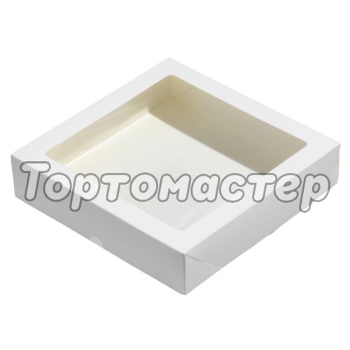 Коробка для сладостей белая 20х20х4,5 см ForG TABOX PRO 1500 W ST