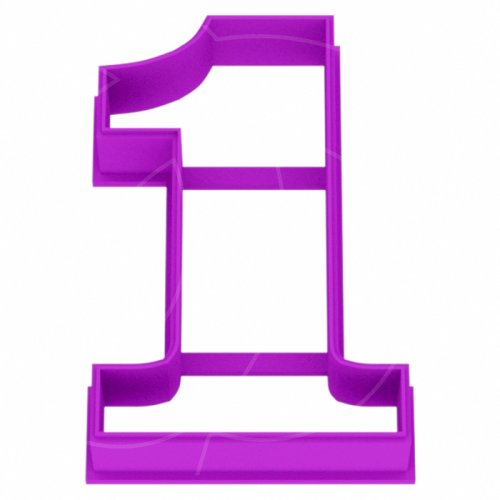 Вырубка пластиковая LUBIMOVA "Цифра 1" LC-00005515